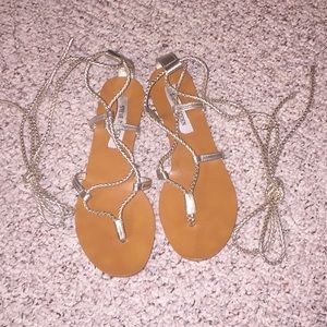 Steve Madden lace up sandals
